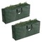 Hastings Home 2-pack Christmas Tree Storage Tote Bags fits 9-foot Artificial Tree for Holiday Decorations, (Green) 468181HSL - alternate 1